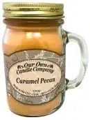 Our Own Candle Company Caramel Pecan Scented Mason Jar Candle